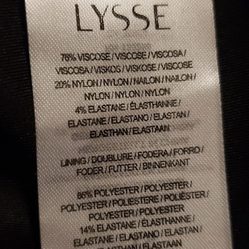 Lysse Charity Pencil Skirt XS‎ Black Blue Floral Abstract Stitch Fix Exclusive